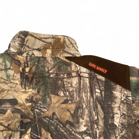 Game Winner Sweater Adult EXTRA LARGE Brown Realtree Camo Fleece Pullover Hunt - Picture 7 of 9